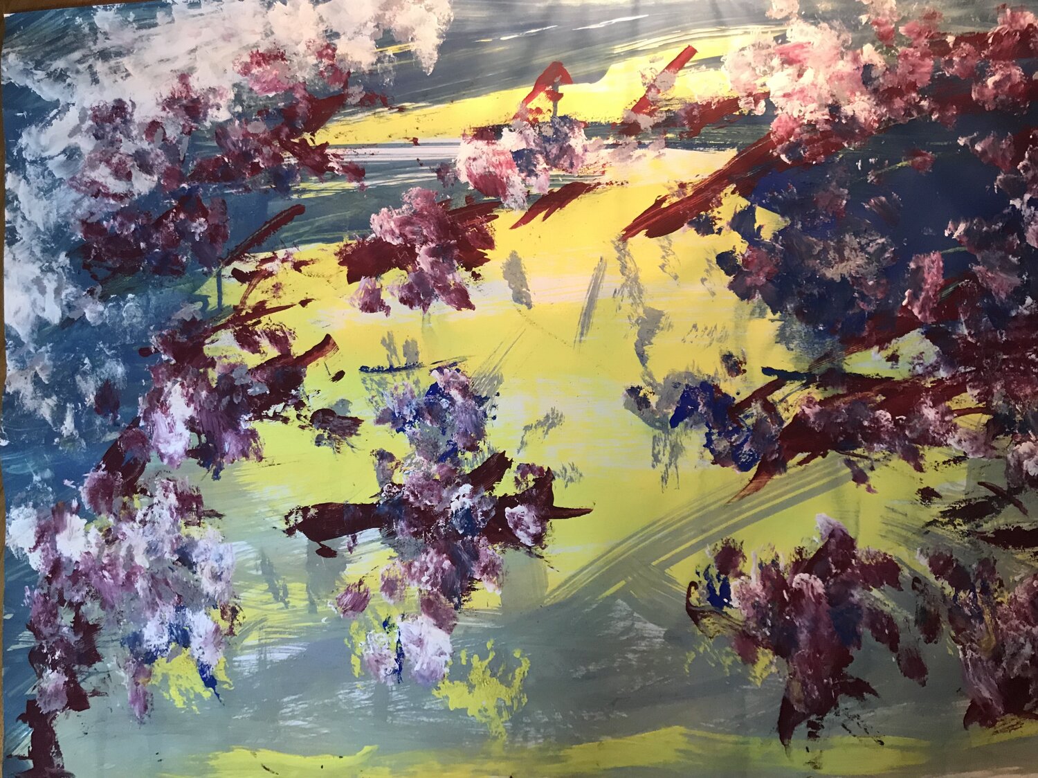 HIMMELSFLUG Andrea Holl Original painting for sale