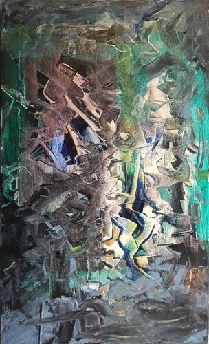 Geologia v by Emanuele Piccinelli, Painting for Sale on Select