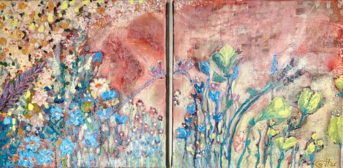 When the Garden Appeared by Simone Berrer-Haydvogl, Painting for Sale on Select