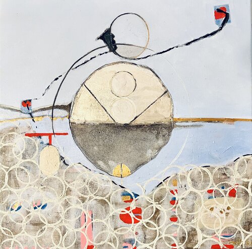 A Moment Before Alignment by Simone Berrer-Haydvogl, Painting for Sale on Select