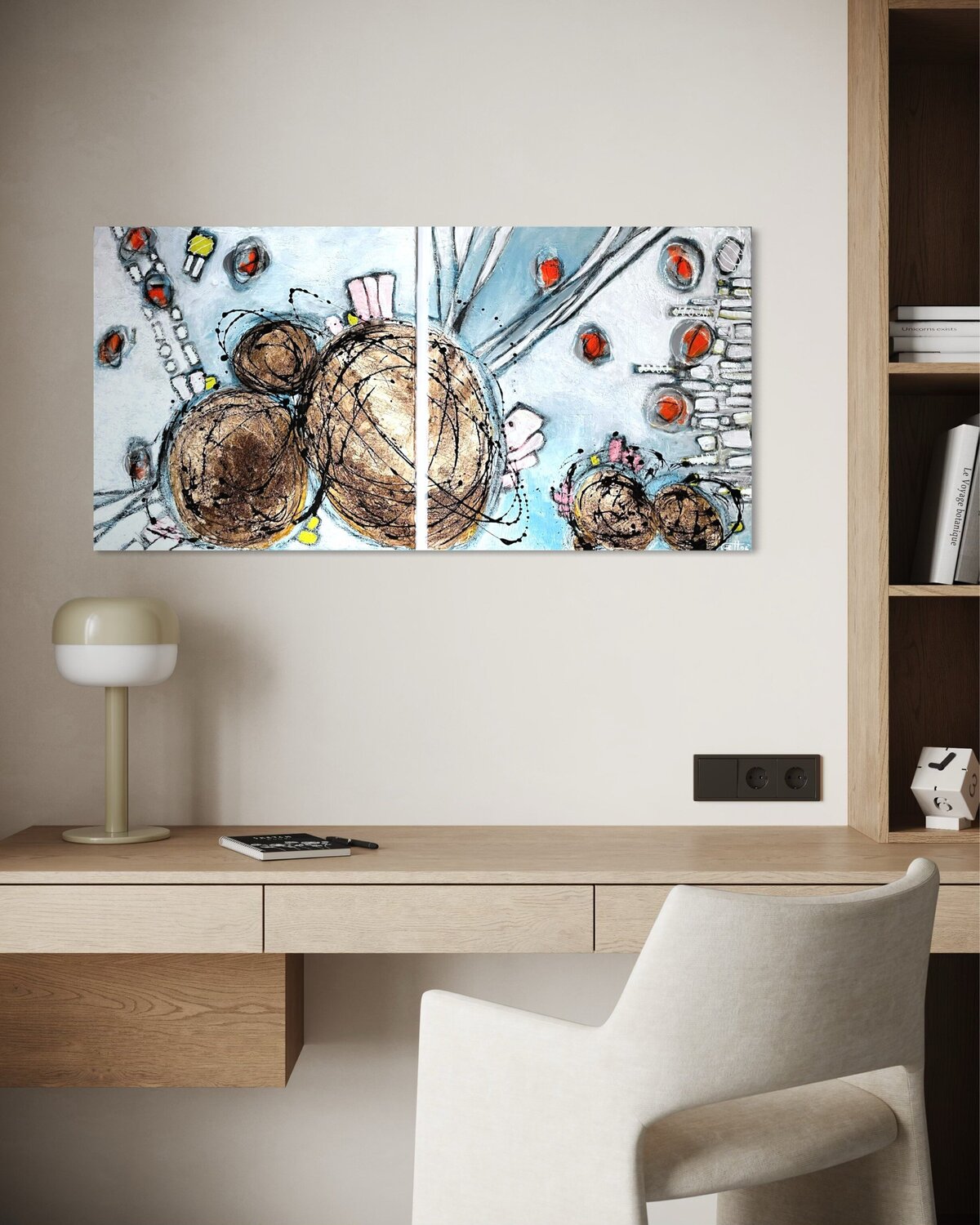 Quiet Revolutions Simone Berrer-Haydvogl Original painting for sale