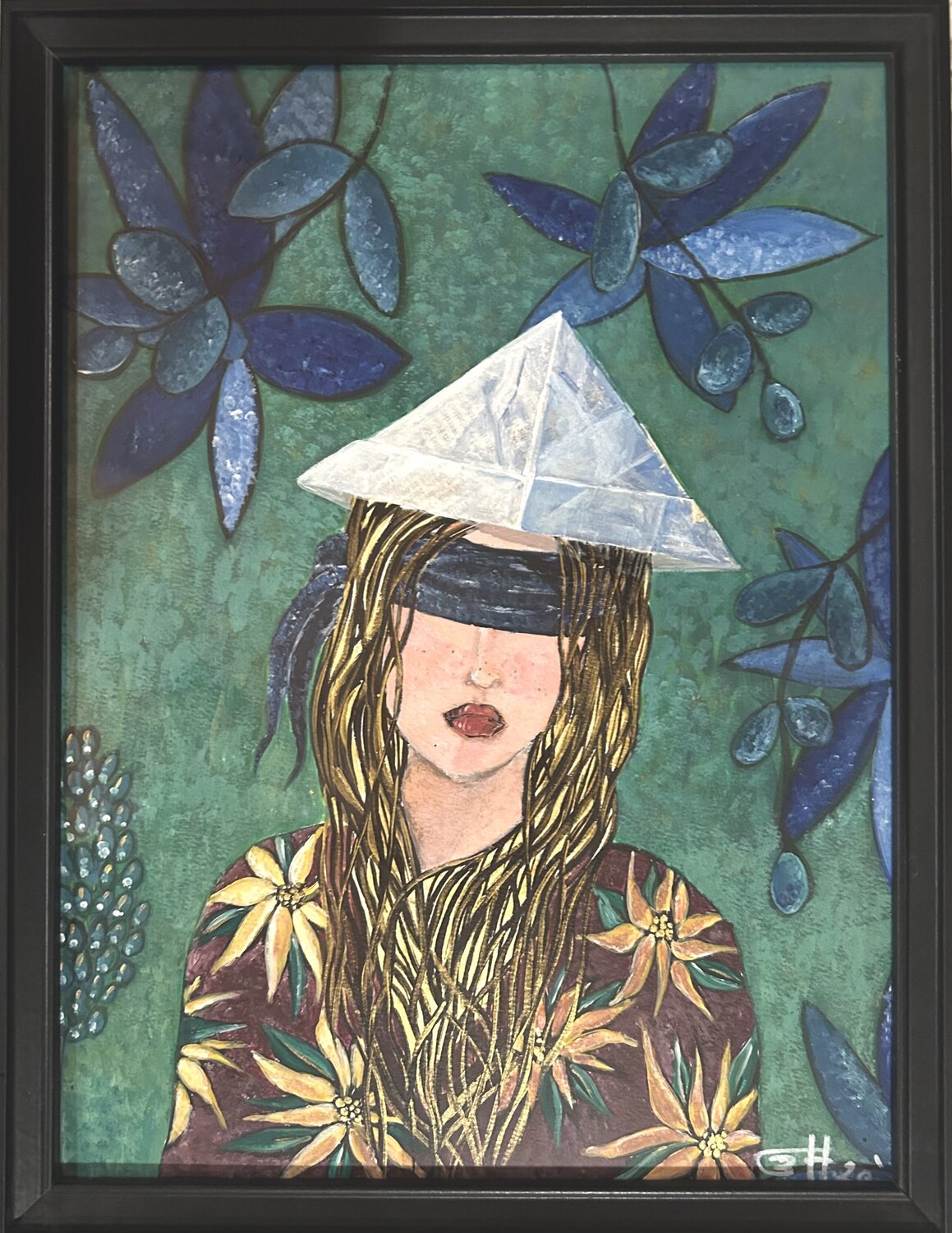 Where Her Thoughts Grow Simone Berrer-Haydvogl Original painting for sale