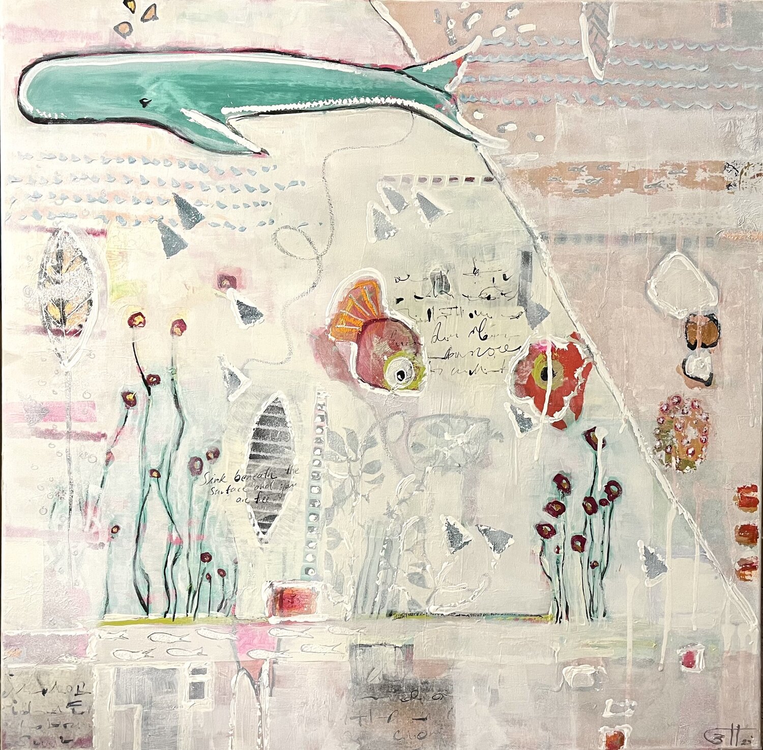 Whale of a Time Simone Berrer-Haydvogl Original painting for sale