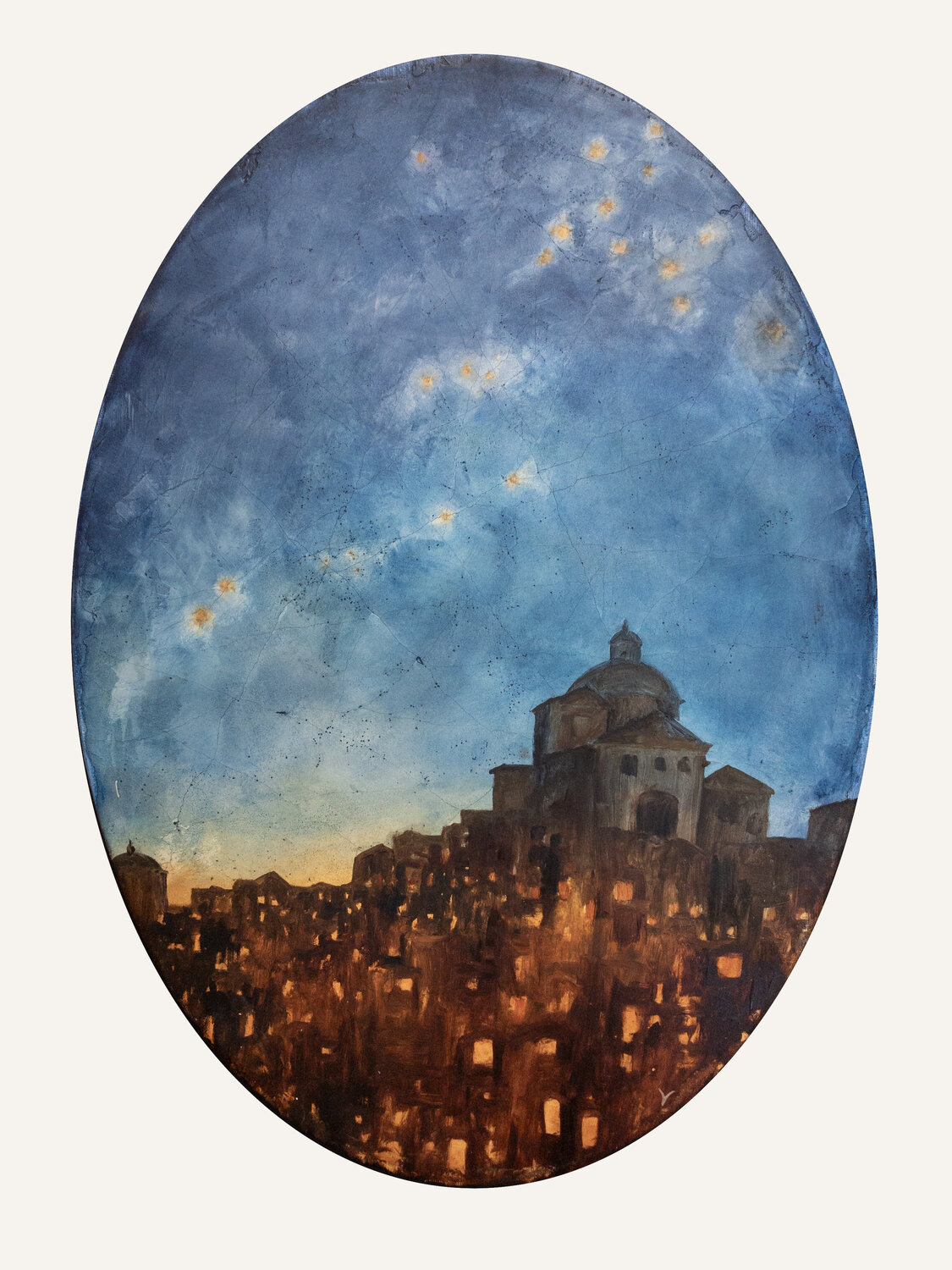 Ancient Light - Citadel Vanessa Jongebloet Original painting for sale