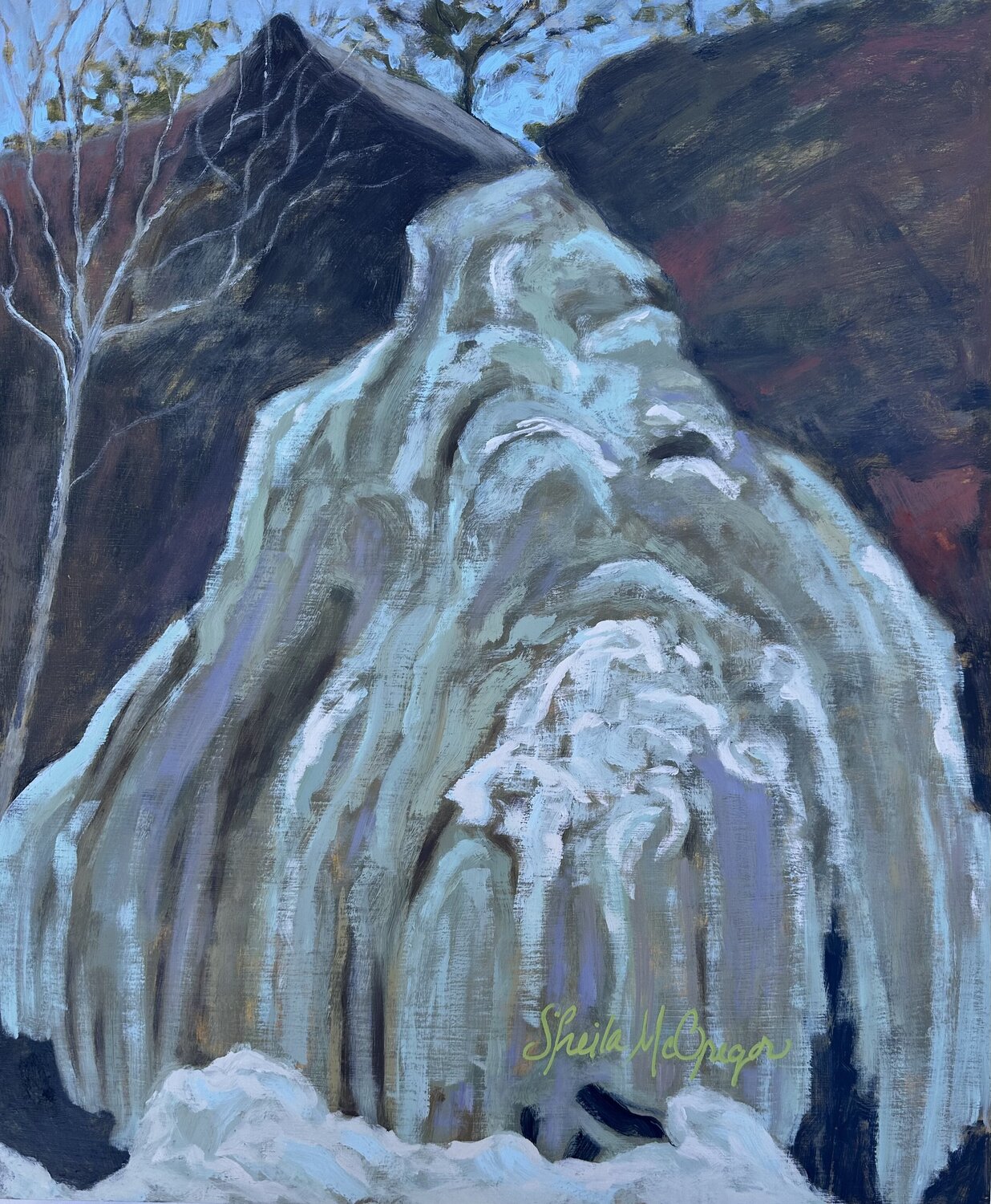 Ice Curtain Sheila McGregor Original painting for sale