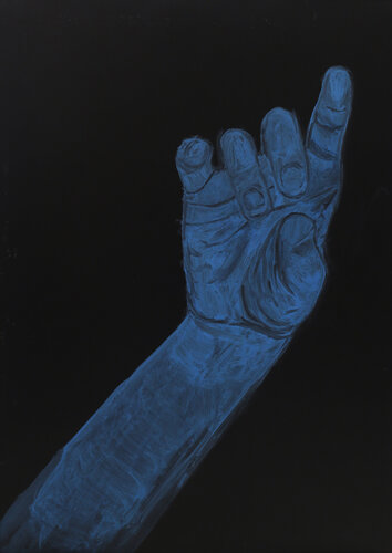 Hand of Nun I / Primeval Waters by Giorgia Moretti, Painting for Sale on Select