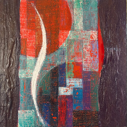 NFinArt Abstraction géométrique by HELENE DAVID-DUBRANA, Painting for Sale on Select
