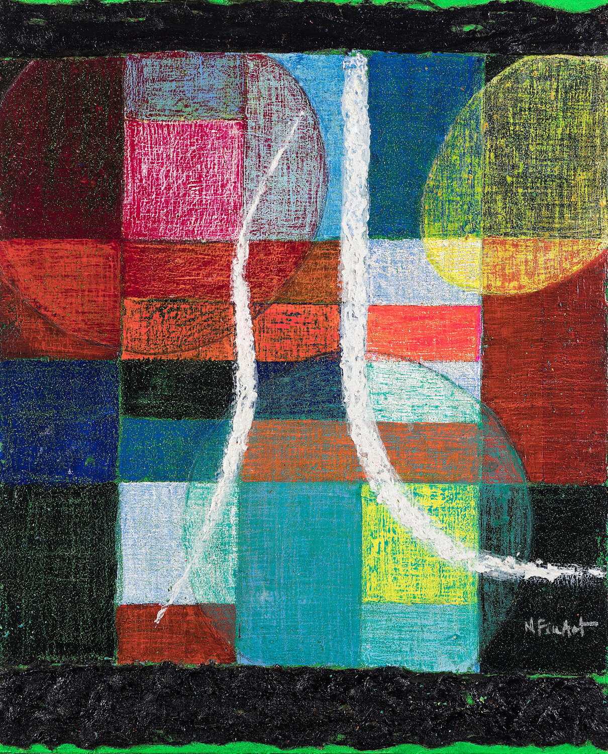 NFinArt Abstraction géométrique 13 HELENE DAVID-DUBRANA Original painting for sale