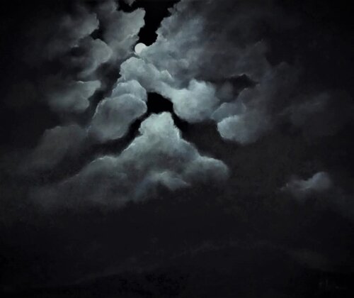 Black Night by Damian Ebejer, Painting for Sale on Select