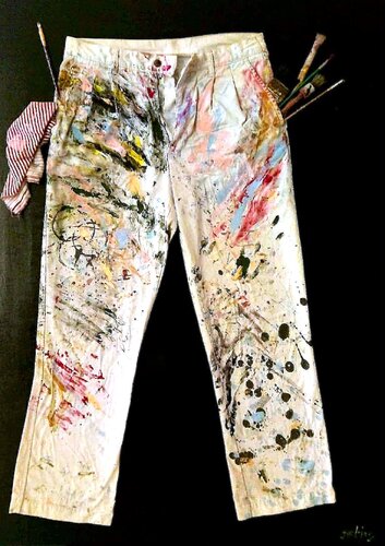 Artist's Best Friends by Damian Ebejer, Painting for Sale on Select