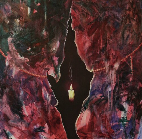 Welcome to the Seance by Damian Ebejer, Painting for Sale on Select
