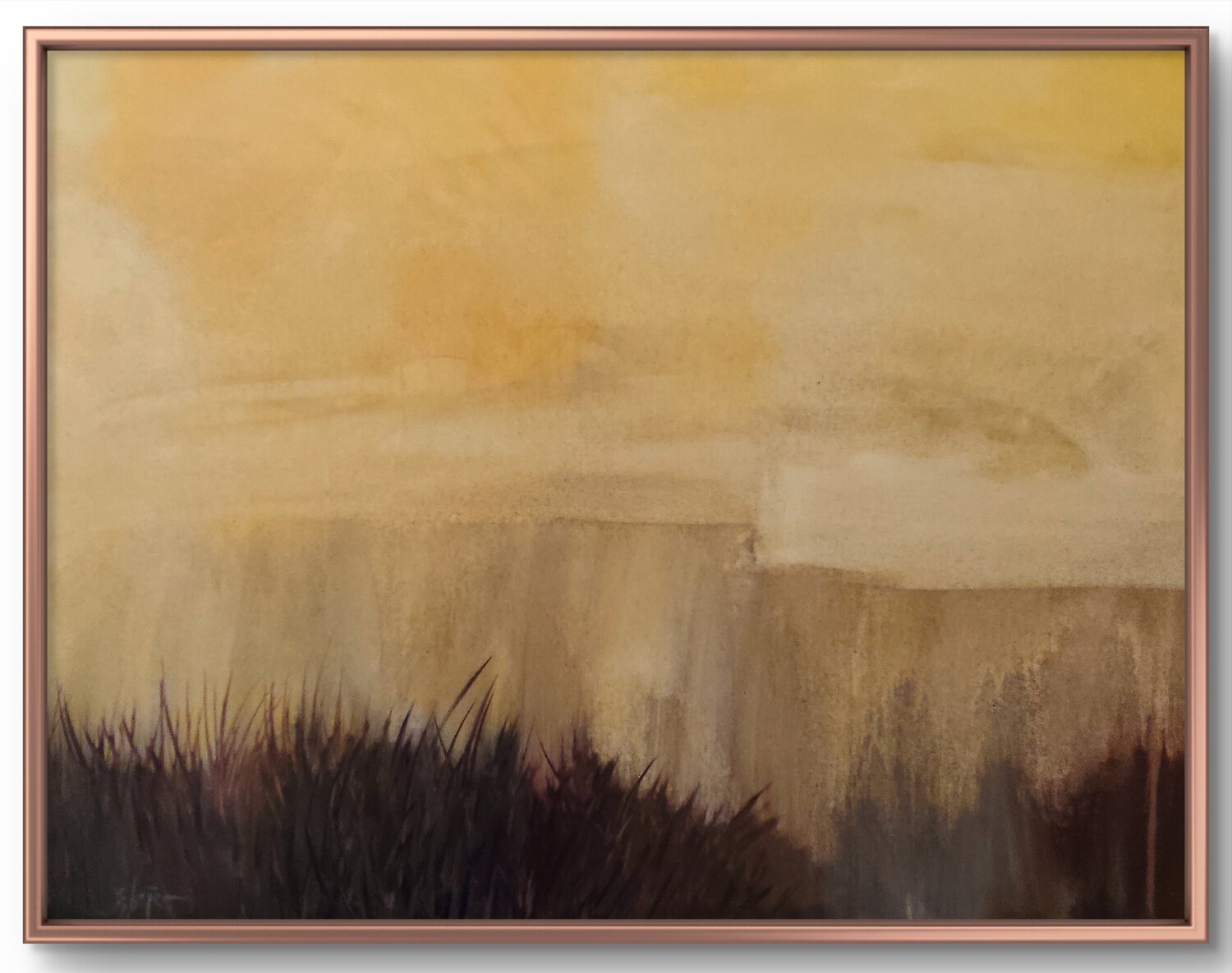 Abandoned quarry Damian Ebejer Original painting for sale