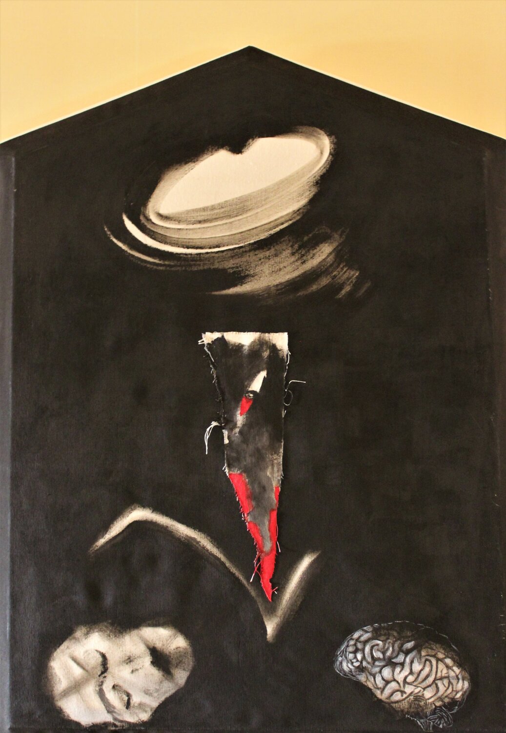Immortal Conflict with the Ego Damian Ebejer Original painting for sale