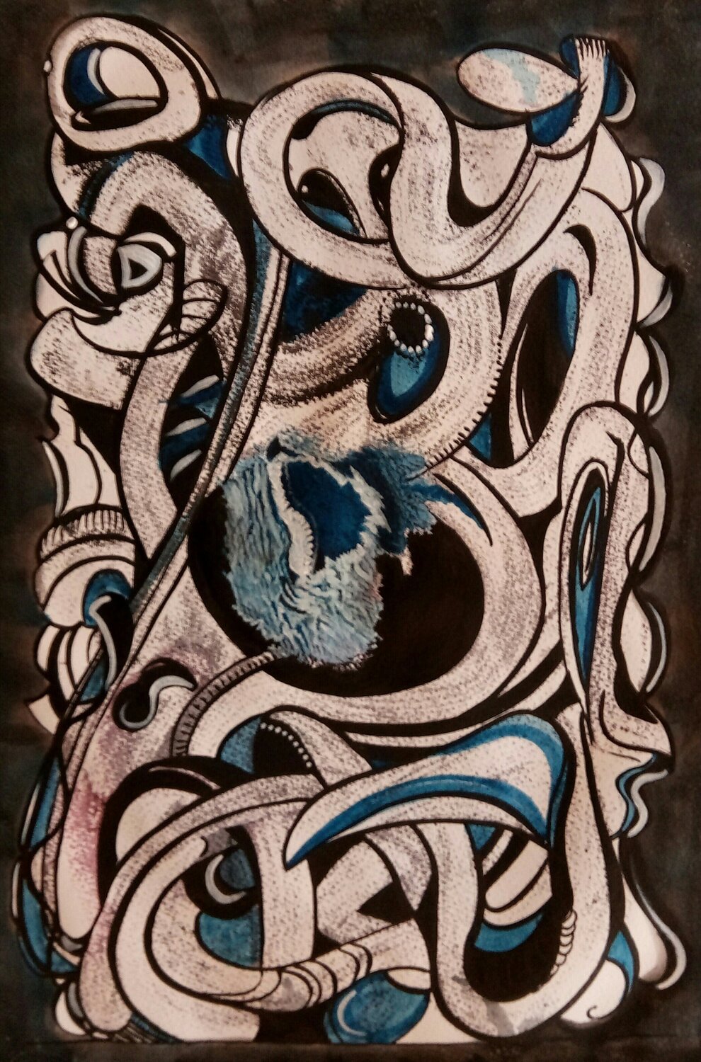 Ghost of Greed Damian Ebejer Original painting for sale