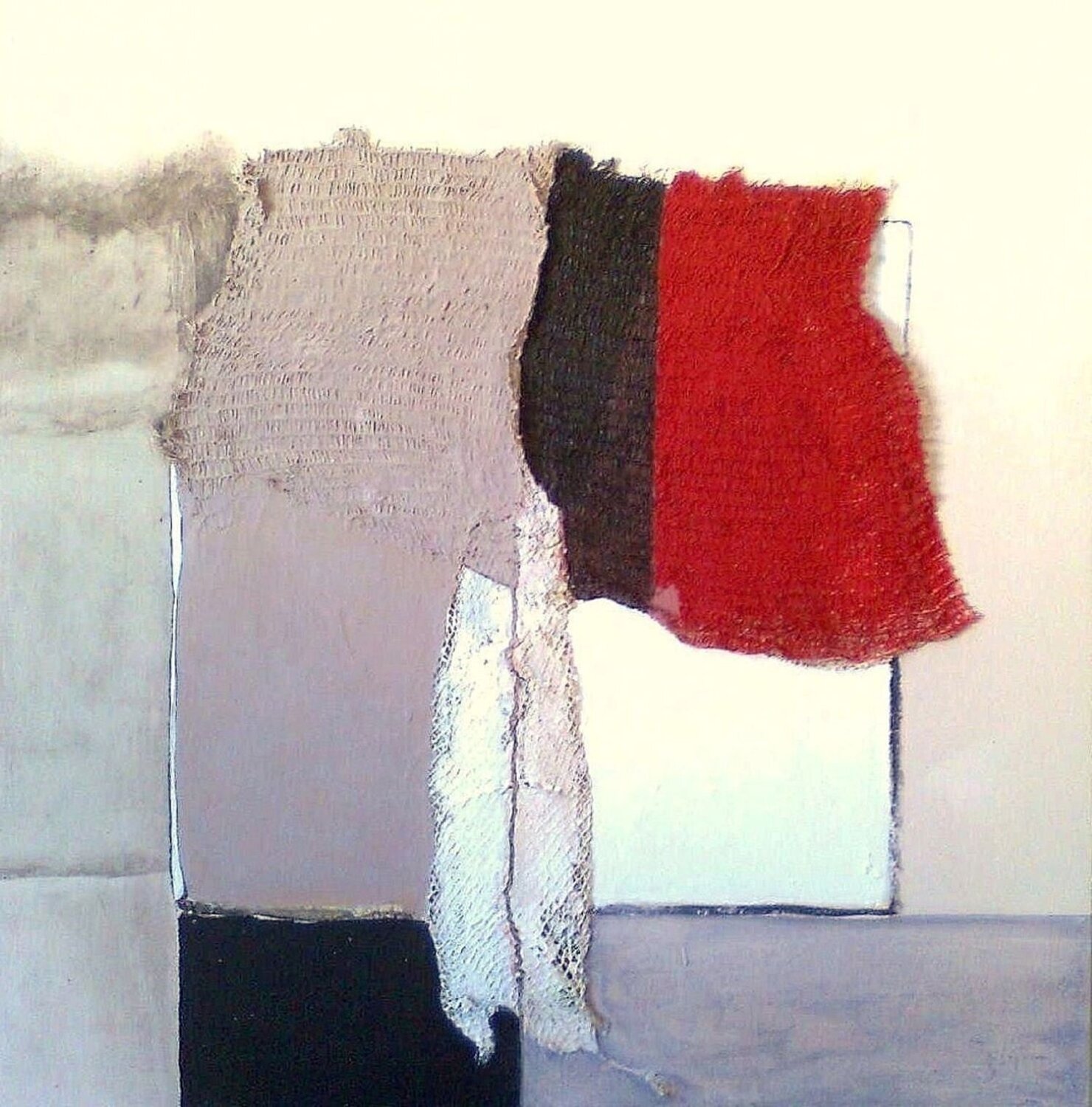 Study of Conflict with Red Damian Ebejer Original painting for sale