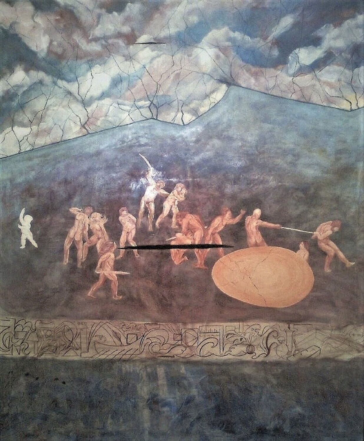 Forever Primitive Damian Ebejer Original painting for sale