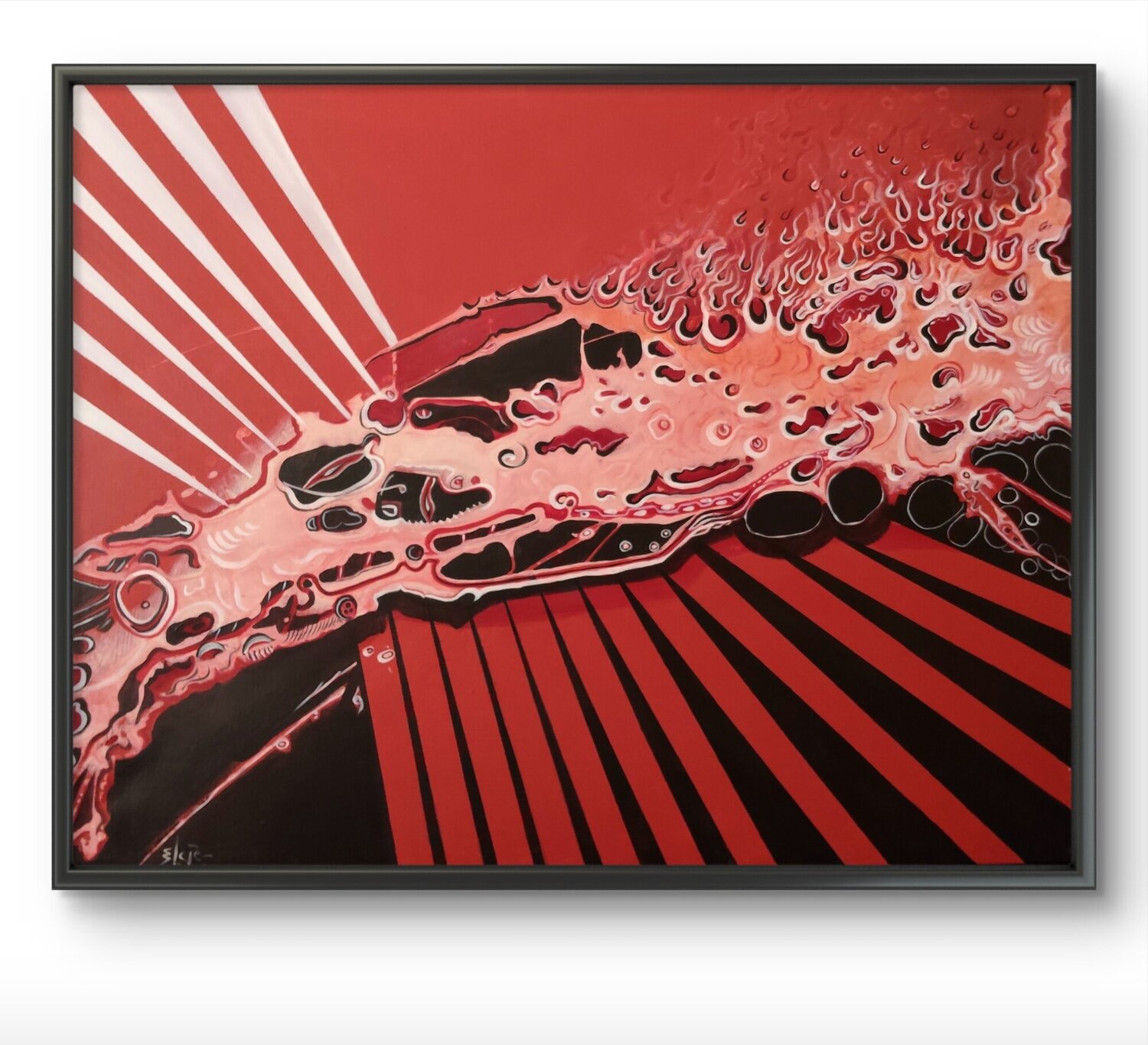 Crocodile Rock Damian Ebejer Original painting for sale