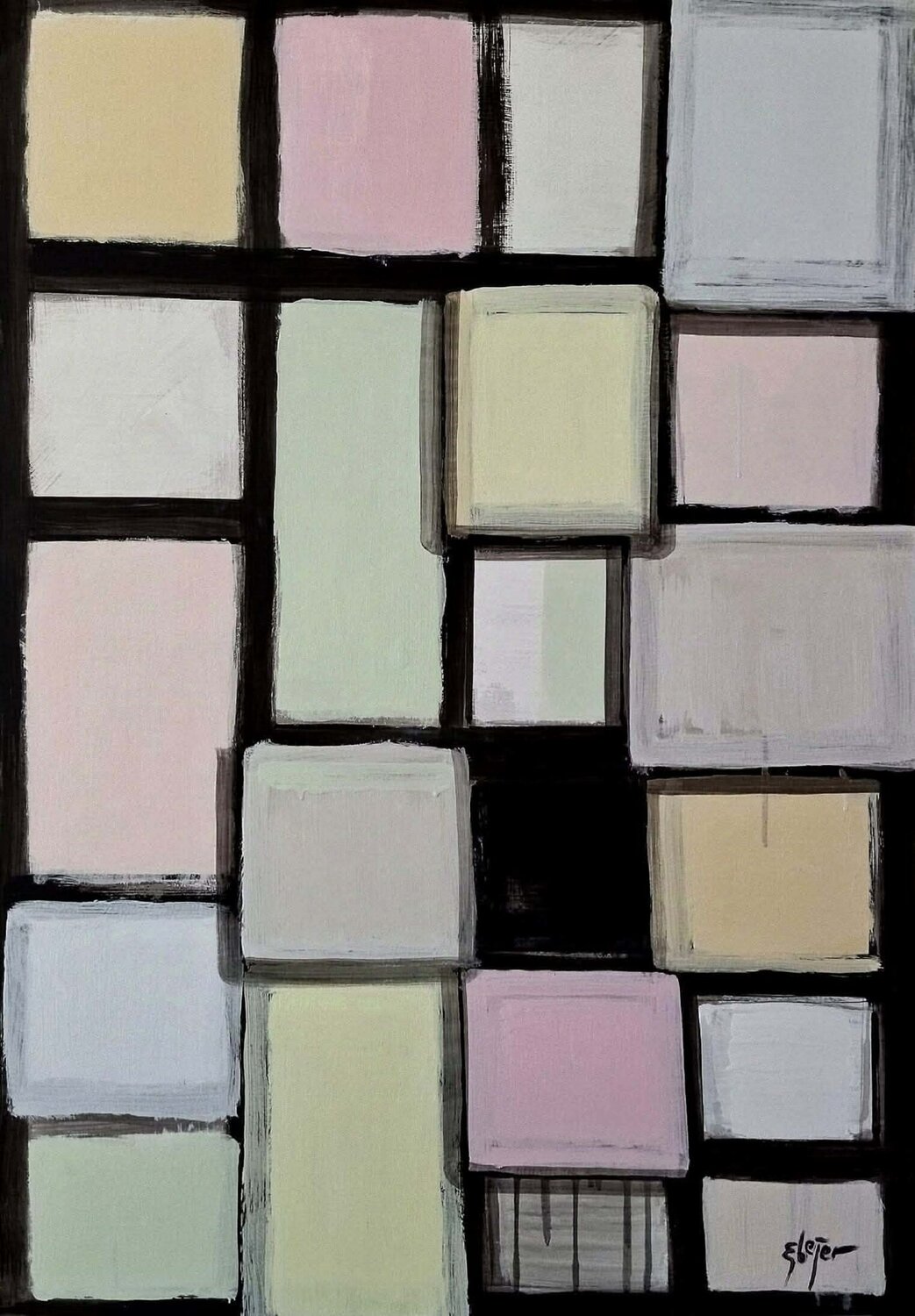 Alternative Space no.6 Damian Ebejer Original painting for sale
