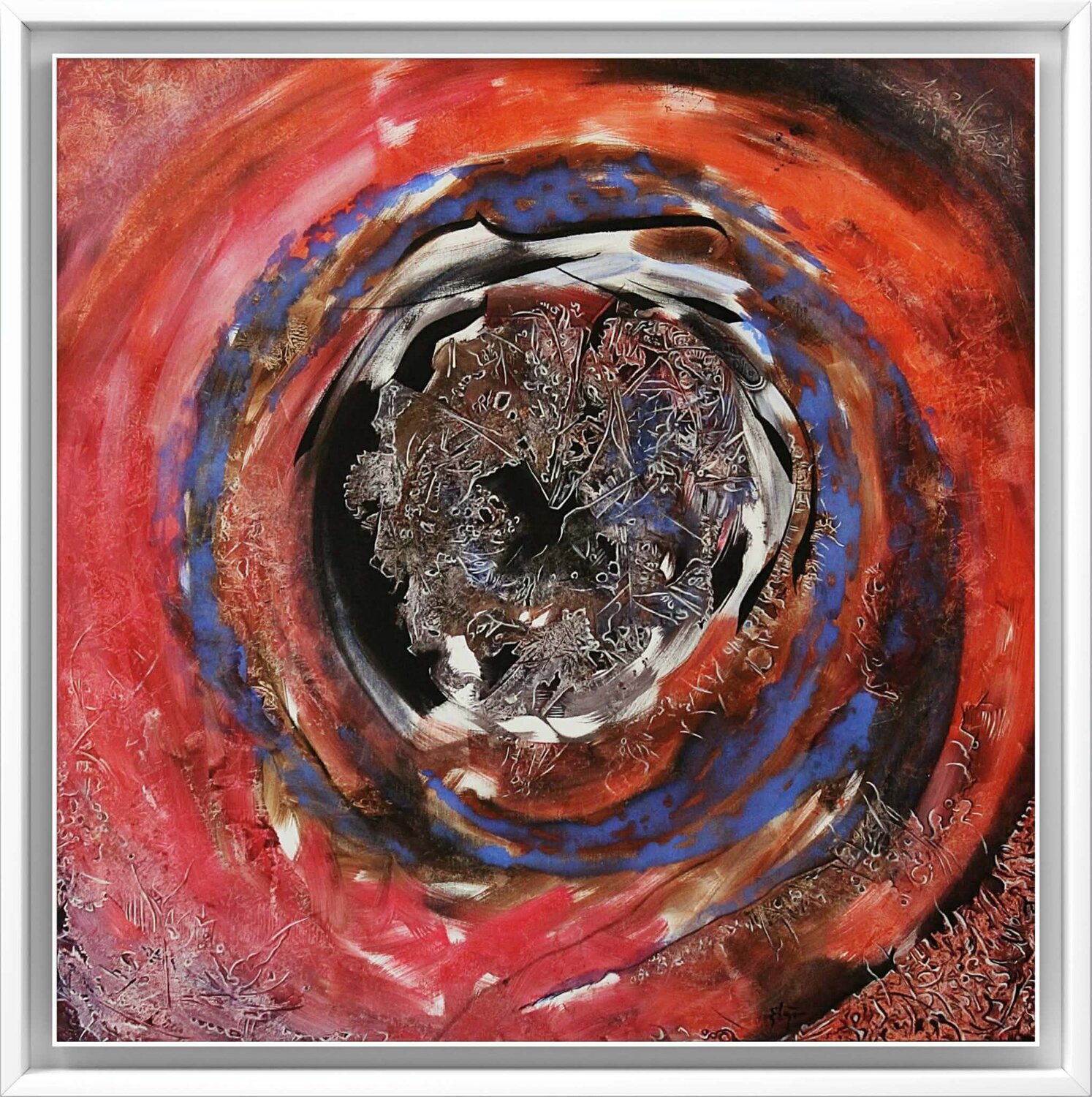Hidden Spiral of Thought Damian Ebejer Original painting for sale