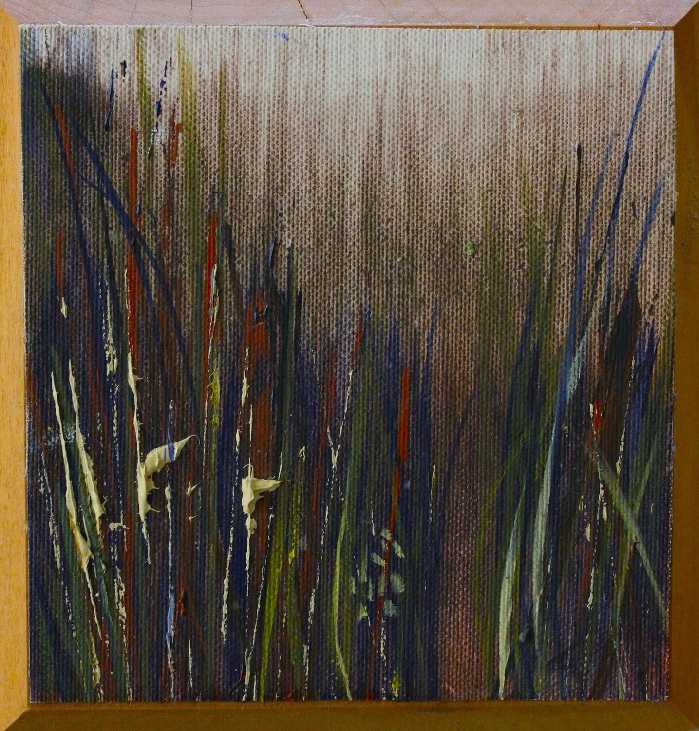 Passage in the Blue Grass - miniature Damian Ebejer Originalgemälde zu verkaufen