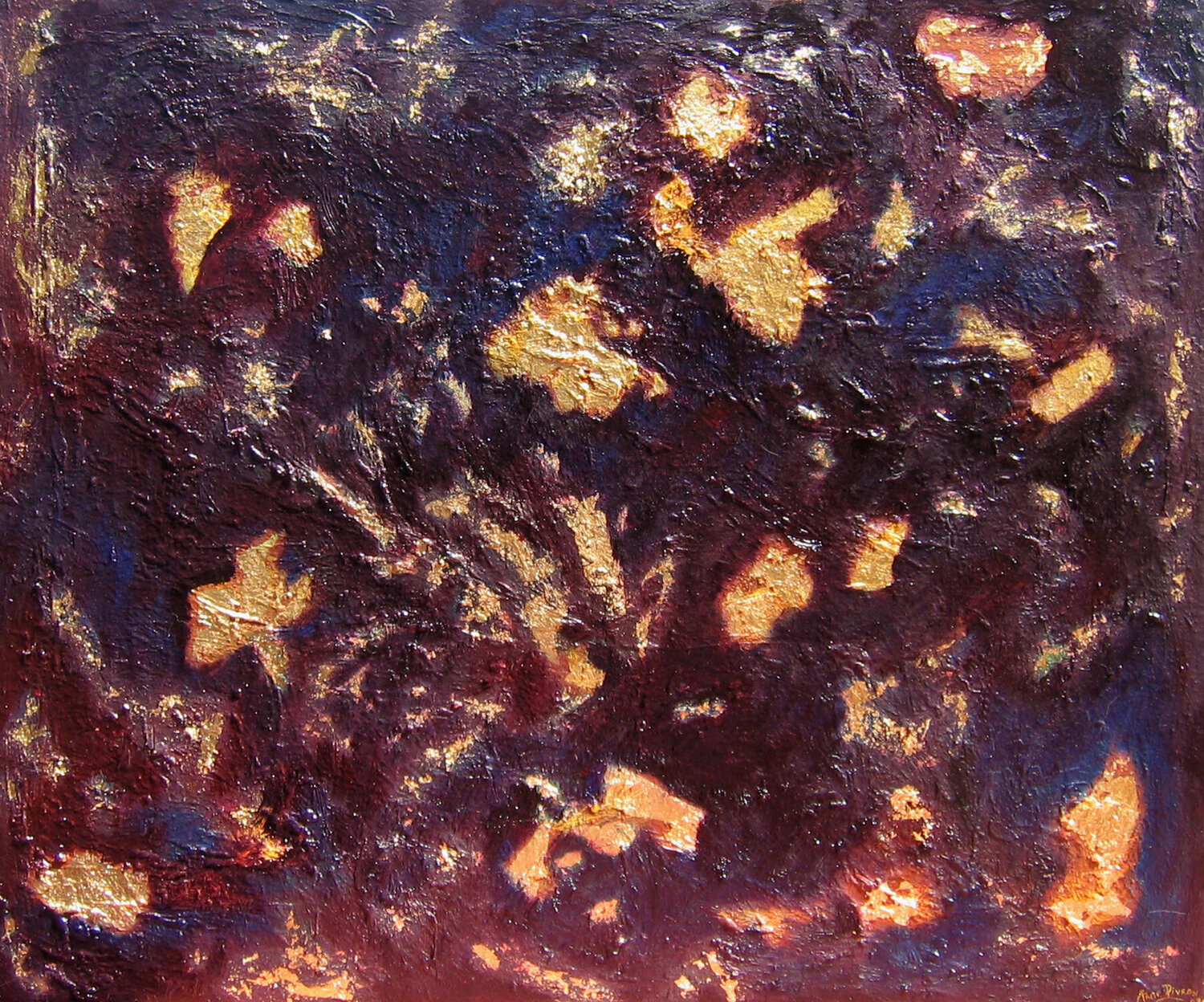 Firmament Anne Pivron Original painting for sale
