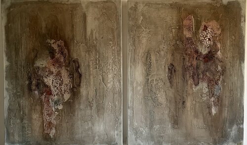 Reliquiae (Diptych) by Ana Köpe, Painting for Sale on Select