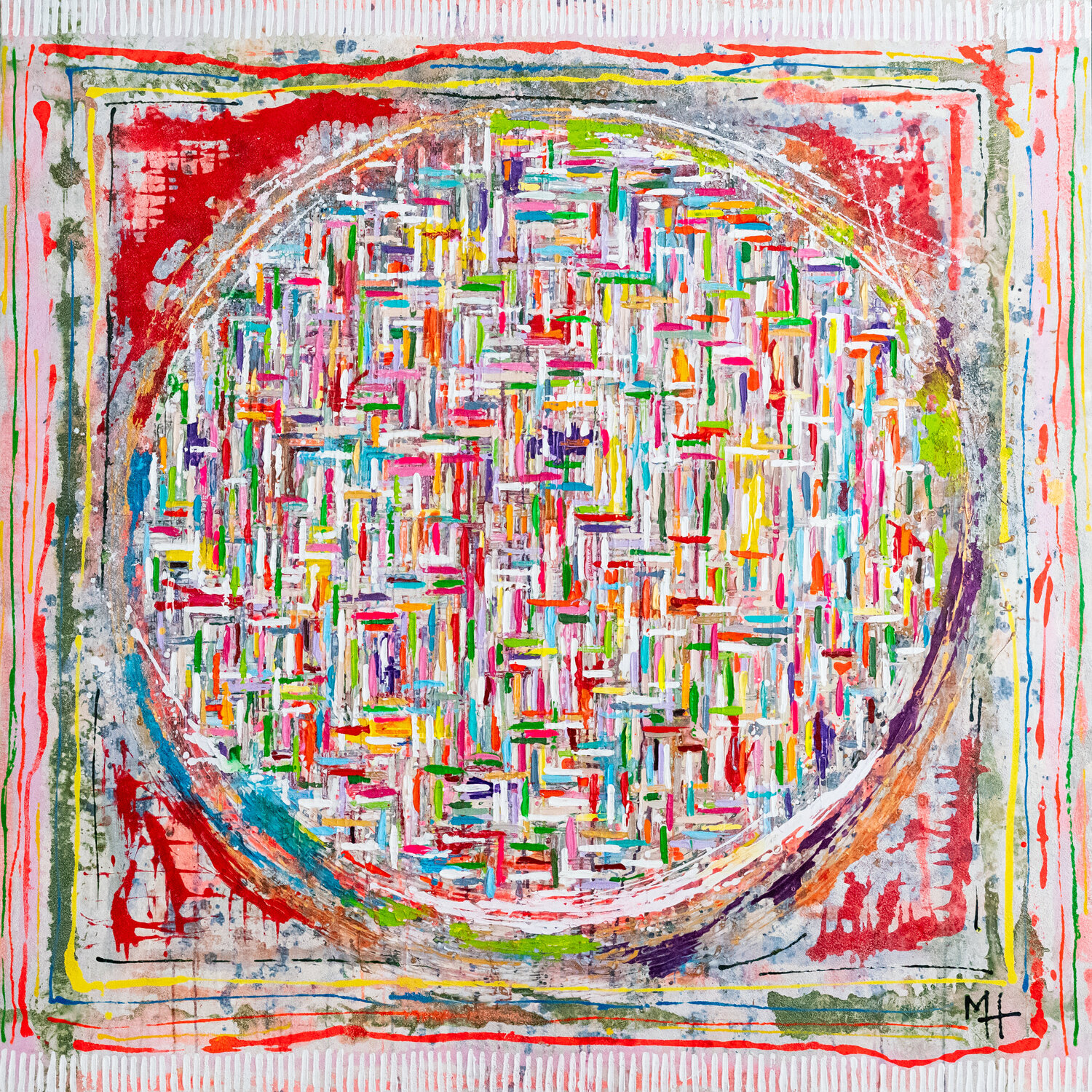 Weave of Light mARTine Houtsaeger Original painting for sale