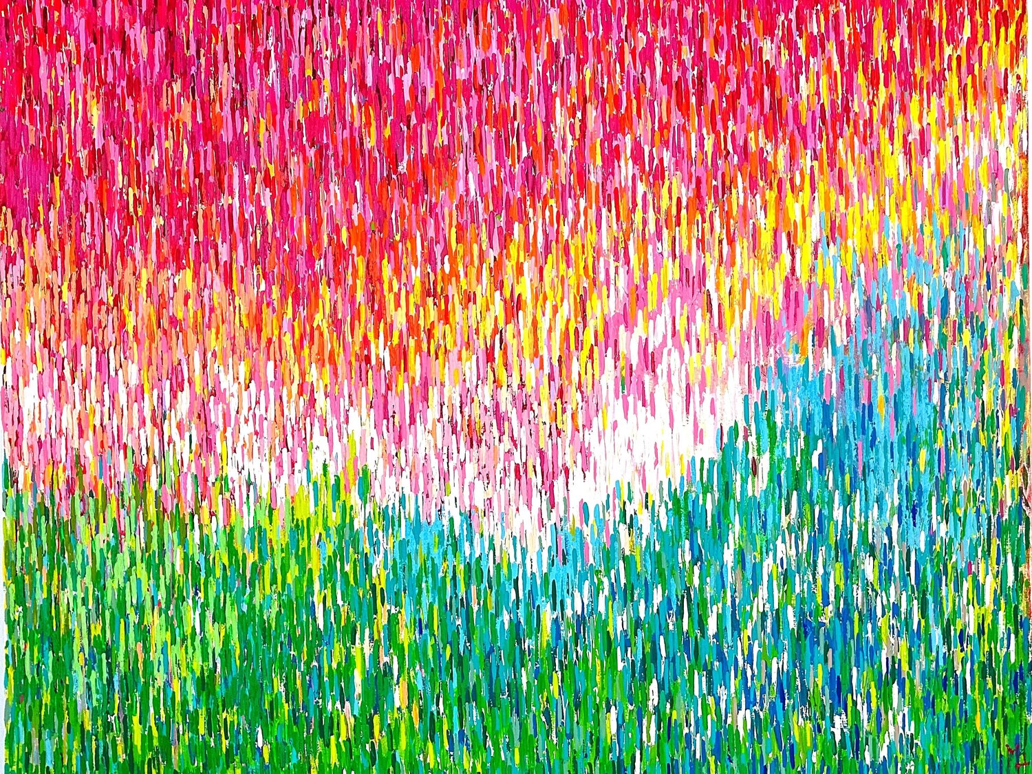 Foral Wealth mARTine Houtsaeger Original painting for sale