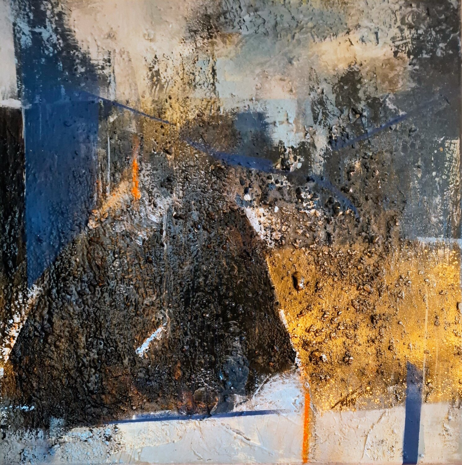 770-03 Landschaft abstrackt Karoline Kornek Original painting for sale