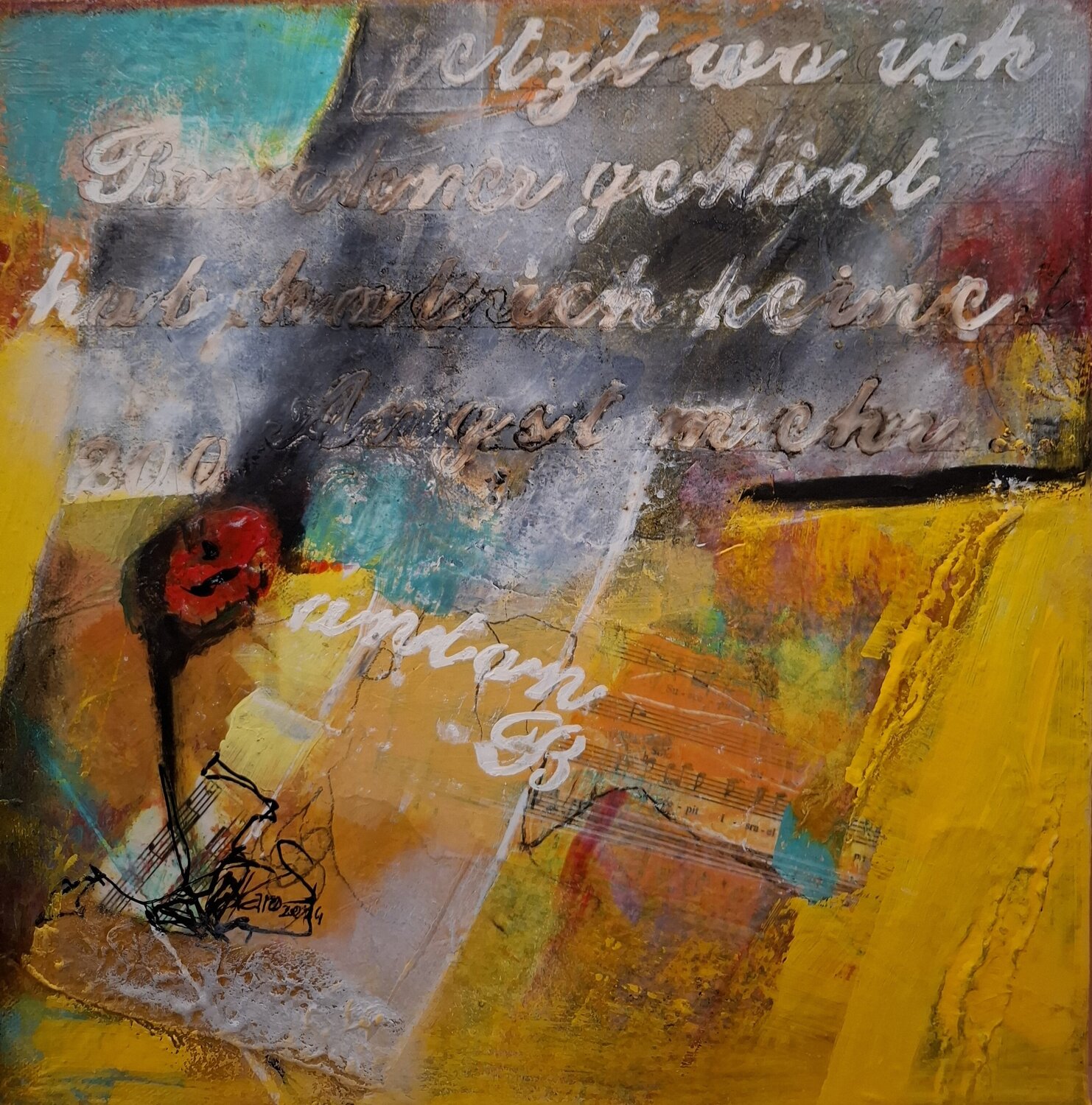 A.B. - jetzt wo ich weiß Karoline Kornek Original painting for sale