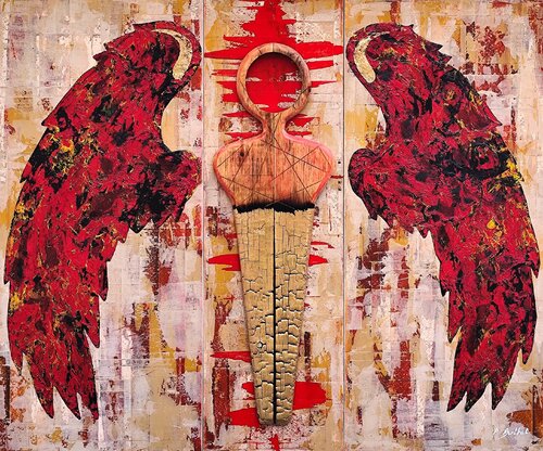 An angel passes by von Phil Berthot, Malerei kaufen auf Select