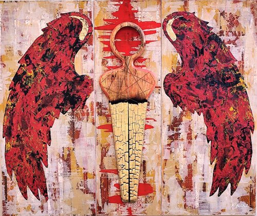 An angel passes by by Phil Berthot, Painting for Sale on Select