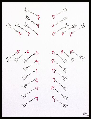 Flechas de perdón by Sergio Patzer, Painting for Sale on Select