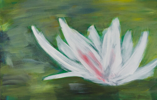 Water Lilies III by Markéta Šafáriková, Painting for Sale on Select