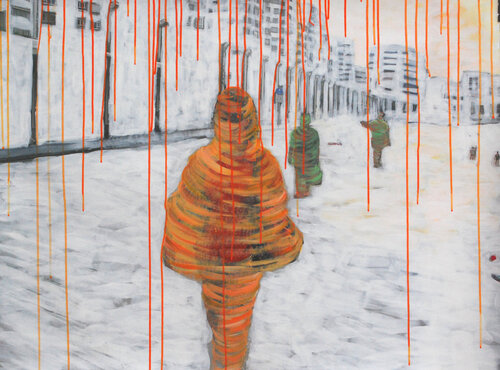 In The City by Markéta Šafáriková, Painting for Sale on Select