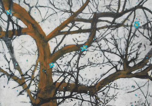 In The Garden by Markéta Šafáriková, Painting for Sale on Select