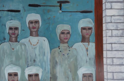 Visitors by Markéta Šafáriková, Painting for Sale on Select