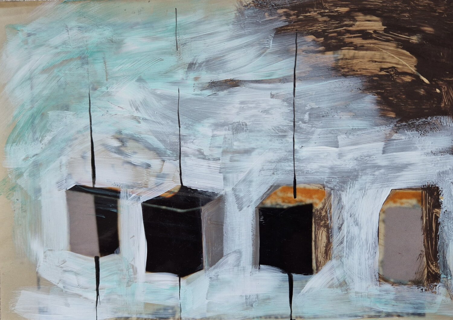 Mysterious Space Markéta Šafáriková Original painting for sale