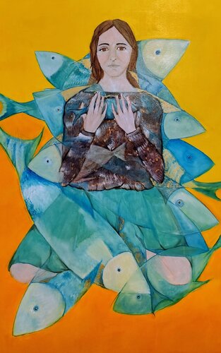 A Fish out of Water by Chiara Silvano, Painting for Sale on Select