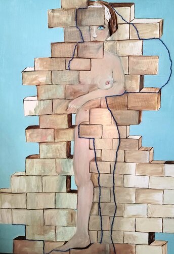 Run Rozafa Run by Chiara Silvano, Painting for Sale on Select