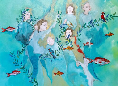 Sospesi by Chiara Silvano, Painting for Sale on Select