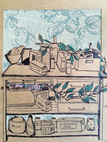 La mensola by Chiara Silvano, Drawing for Sale on Select