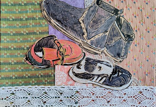 Scarpe by Chiara Silvano, Drawing for Sale on Select