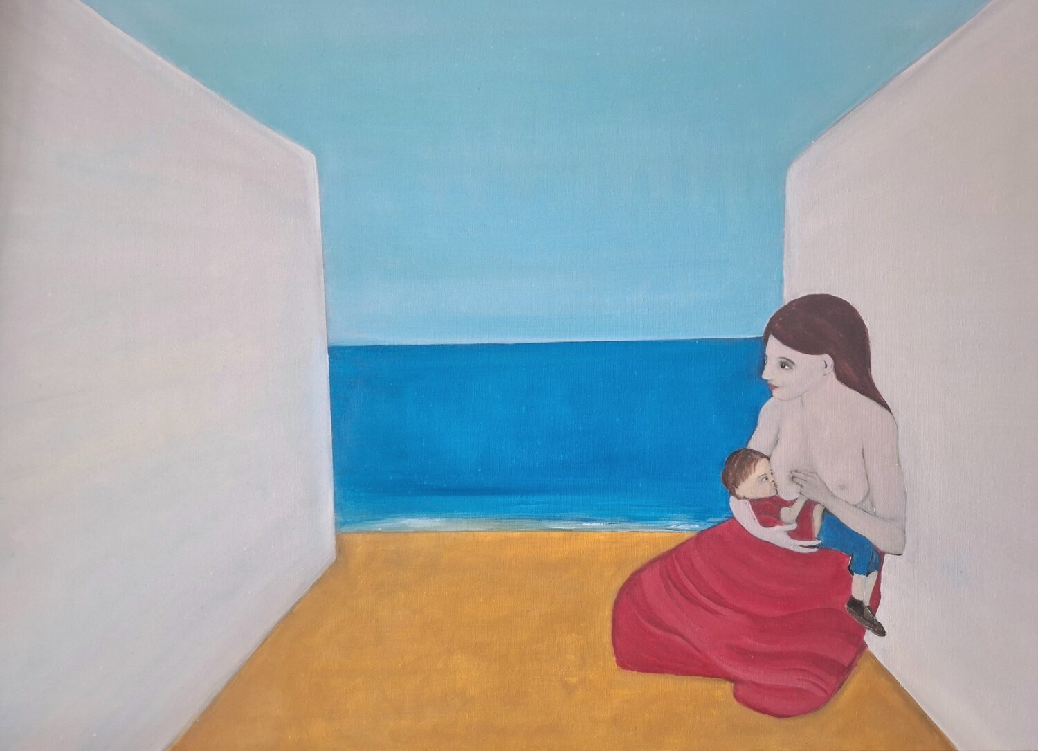 Alan Kurdi Chiara Silvano Original painting for sale