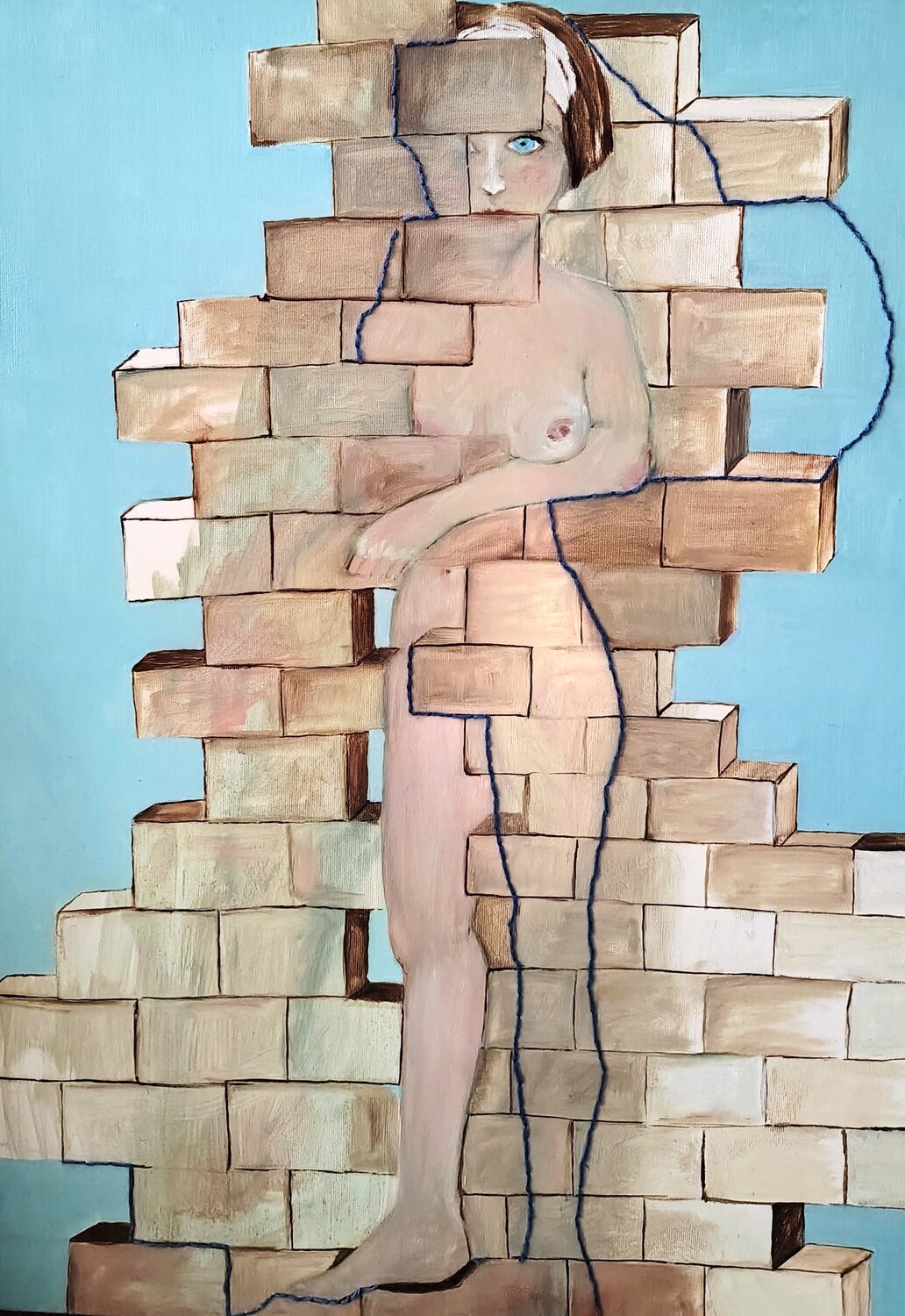 Run Rozafa Run Chiara Silvano Original painting for sale