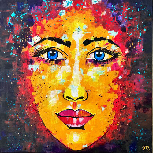 Just Positive by Magdolna Juhasz, Painting for Sale on Select