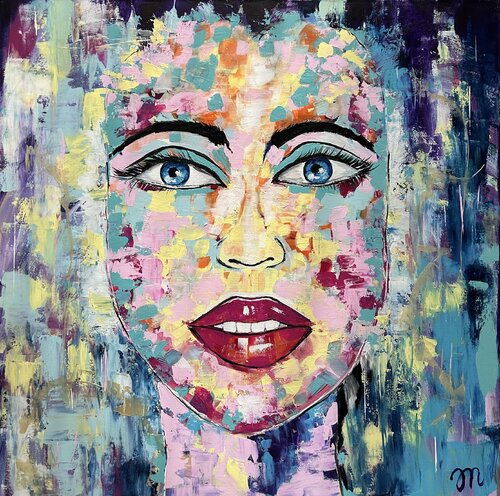 Blue Velvet by Magdolna Juhasz, Painting for Sale on Select