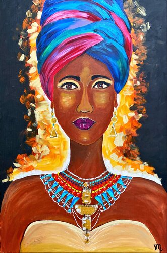 Fire Jewel by Magdolna Juhasz, Painting for Sale on Select
