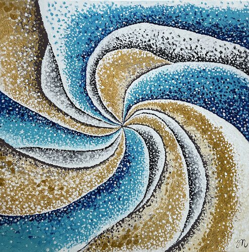 Waves by Magdolna Juhasz, Painting for Sale on Select