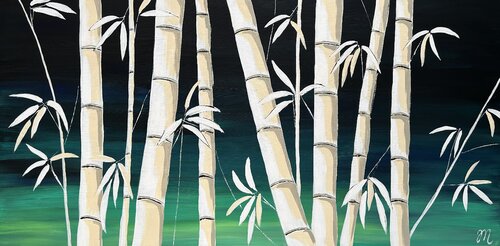 Bamboo love by Magdolna Juhasz, Painting for Sale on Select